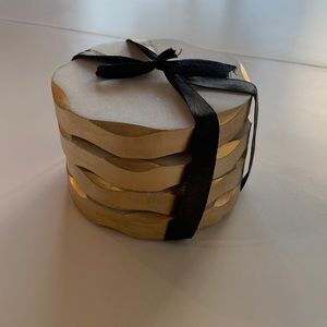 NWT JAMES SCOTT MARBLE COASTERS. SET OF 4.